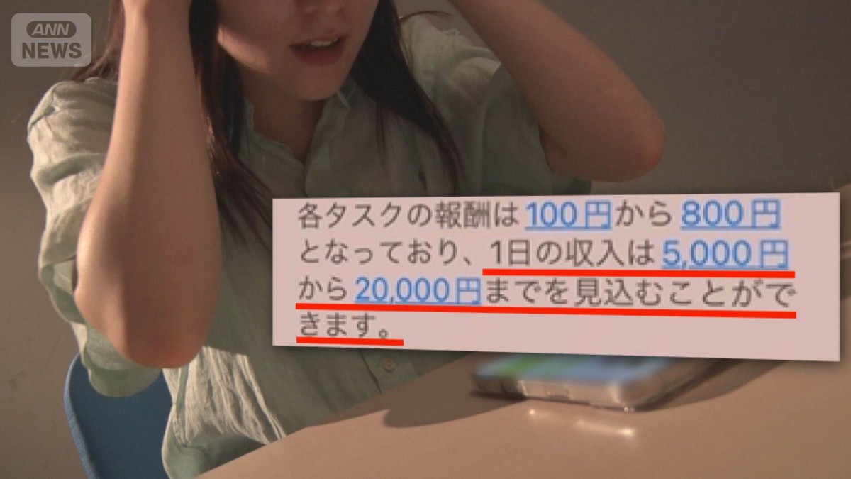 SNSに「動画見るだけで報酬」「1日2万円見込める」　参加費名目でカネだまし取られる