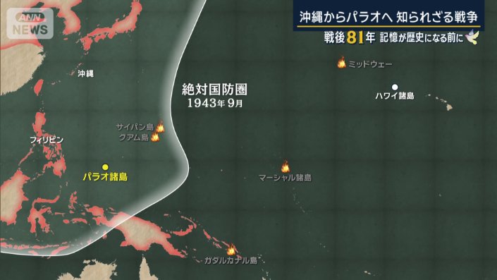 パラオに迫る戦火