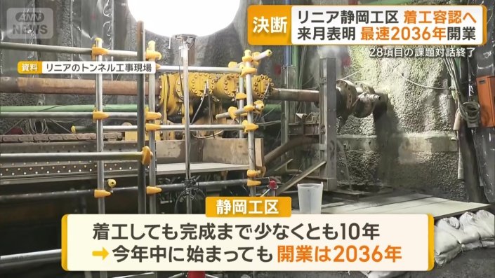 開業は早くて2036年になる見通し