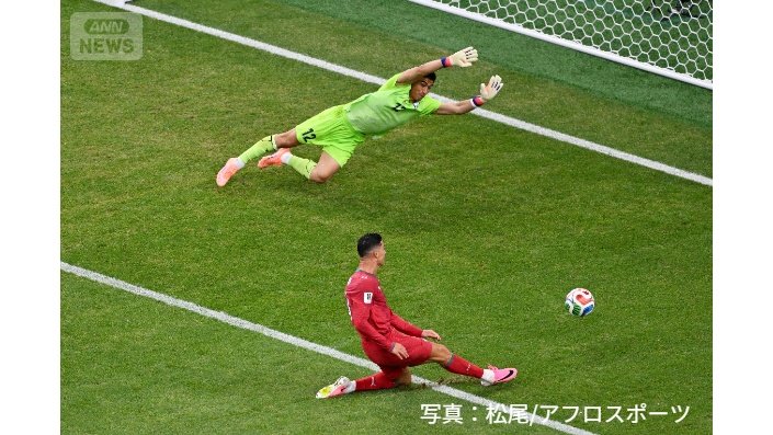 6大会連続ゴールのロナウド
