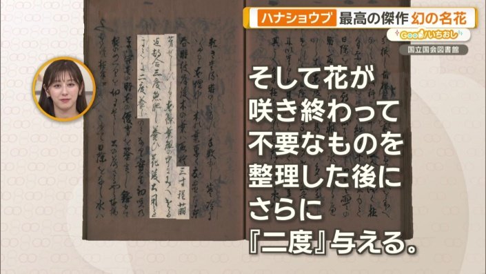 独自の育て方や名花の特徴を記した「花菖培養録」