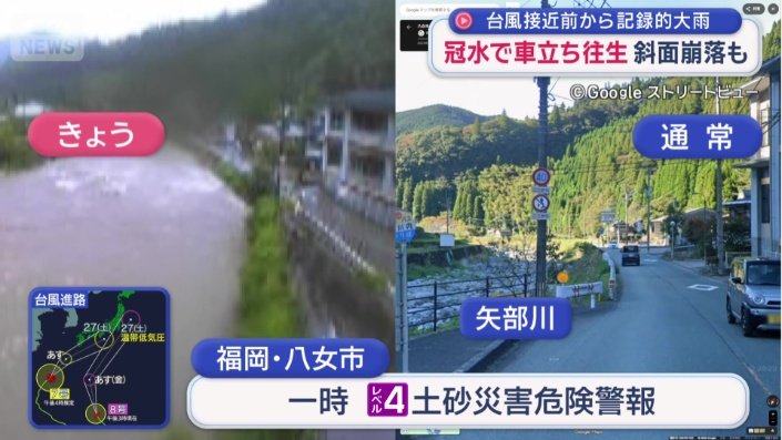 矢部川も…