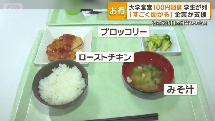 バランスが良い100円朝食