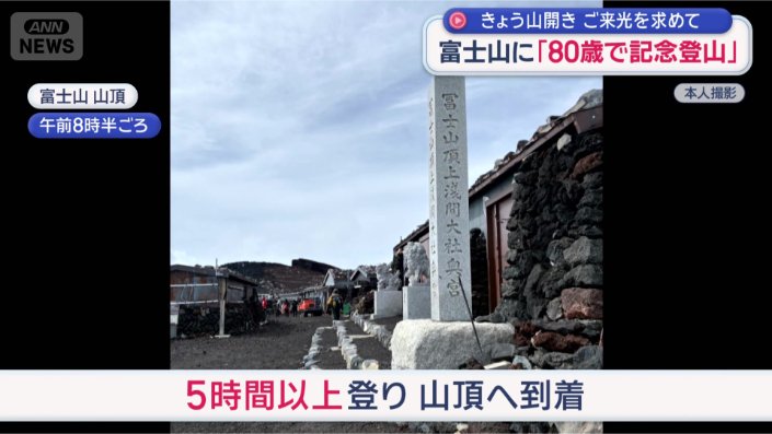 山頂に到着