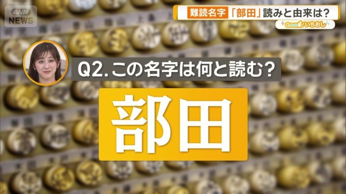 「部田」何と読む?