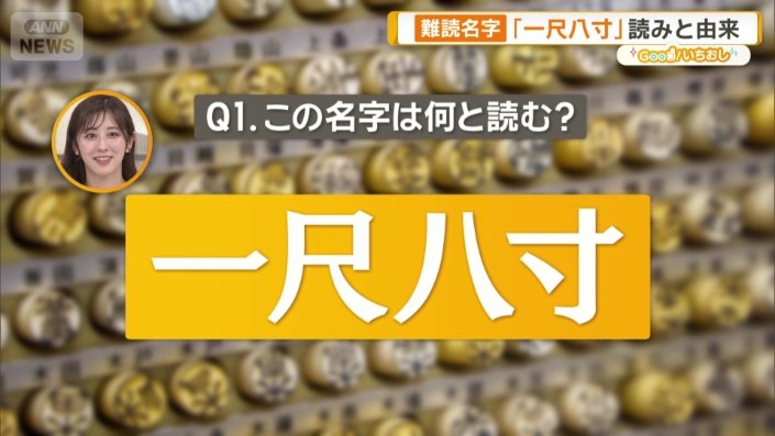 「一尺八寸」何と読む?