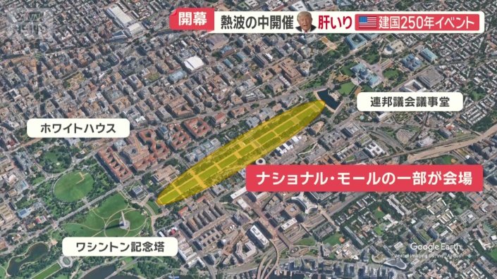 ナショナル・モールと呼ばれる地区で開催