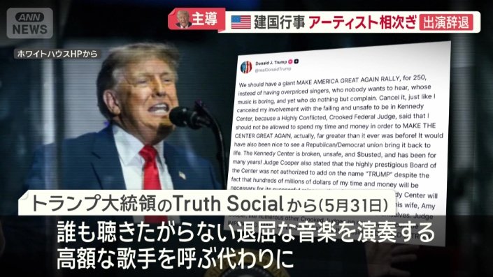 トランプ大統領のTruth Socialから