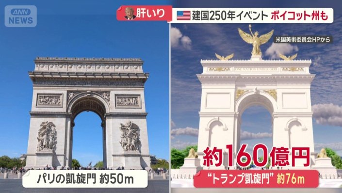パリの凱旋門を上回る巨大なもの