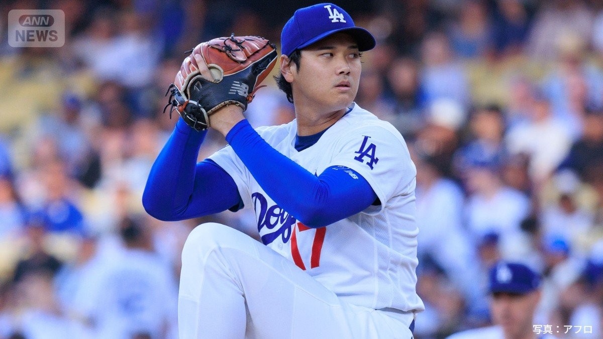 大谷翔平、右上腕二頭筋に違和感　6回3失点9奪三振も…打者では途中交代