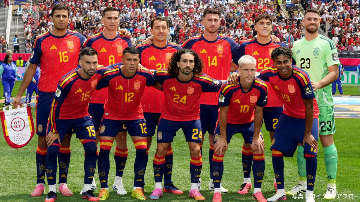 スペイン代表(ベルギー戦・7月11日)
