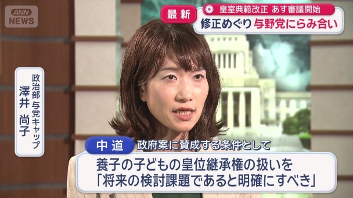 養子案については異論も出ている
