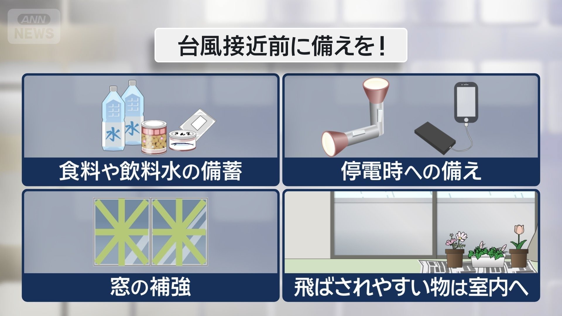 きょう10日(金)のうちに備えを