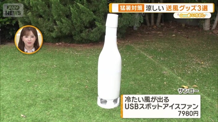 冷たい風が出るUSBスポットアイスファン