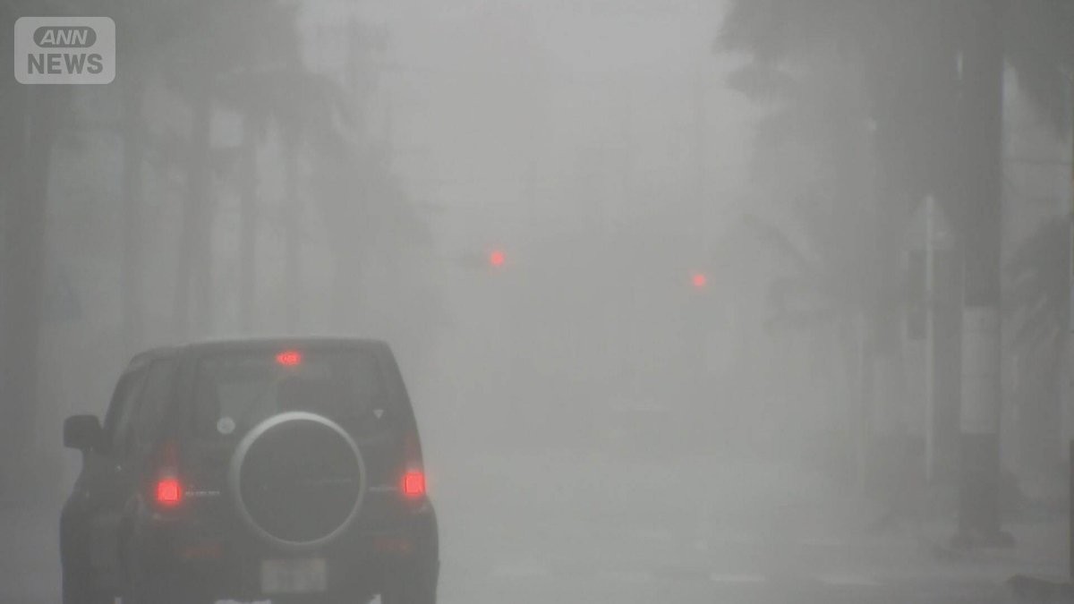 台風9号が石垣島に最接近　60m暴風予想　停電も発生　沖縄・先島諸島が暴風域に