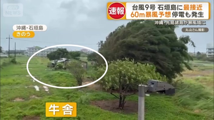 牛舎の屋根が吹き飛ばされないように対策