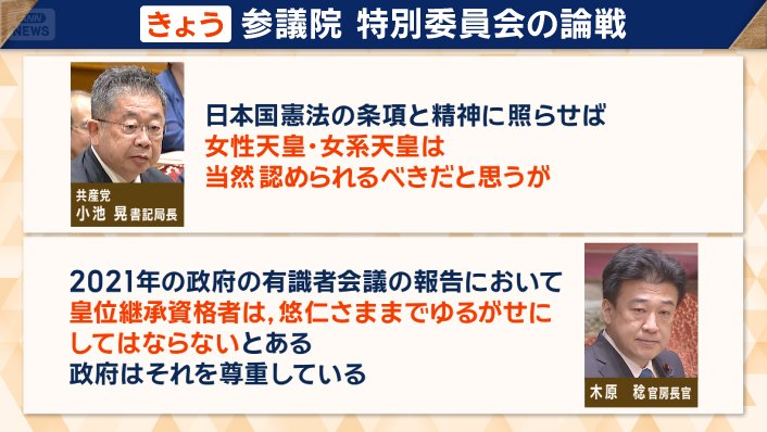 女性天皇・女系天皇は…