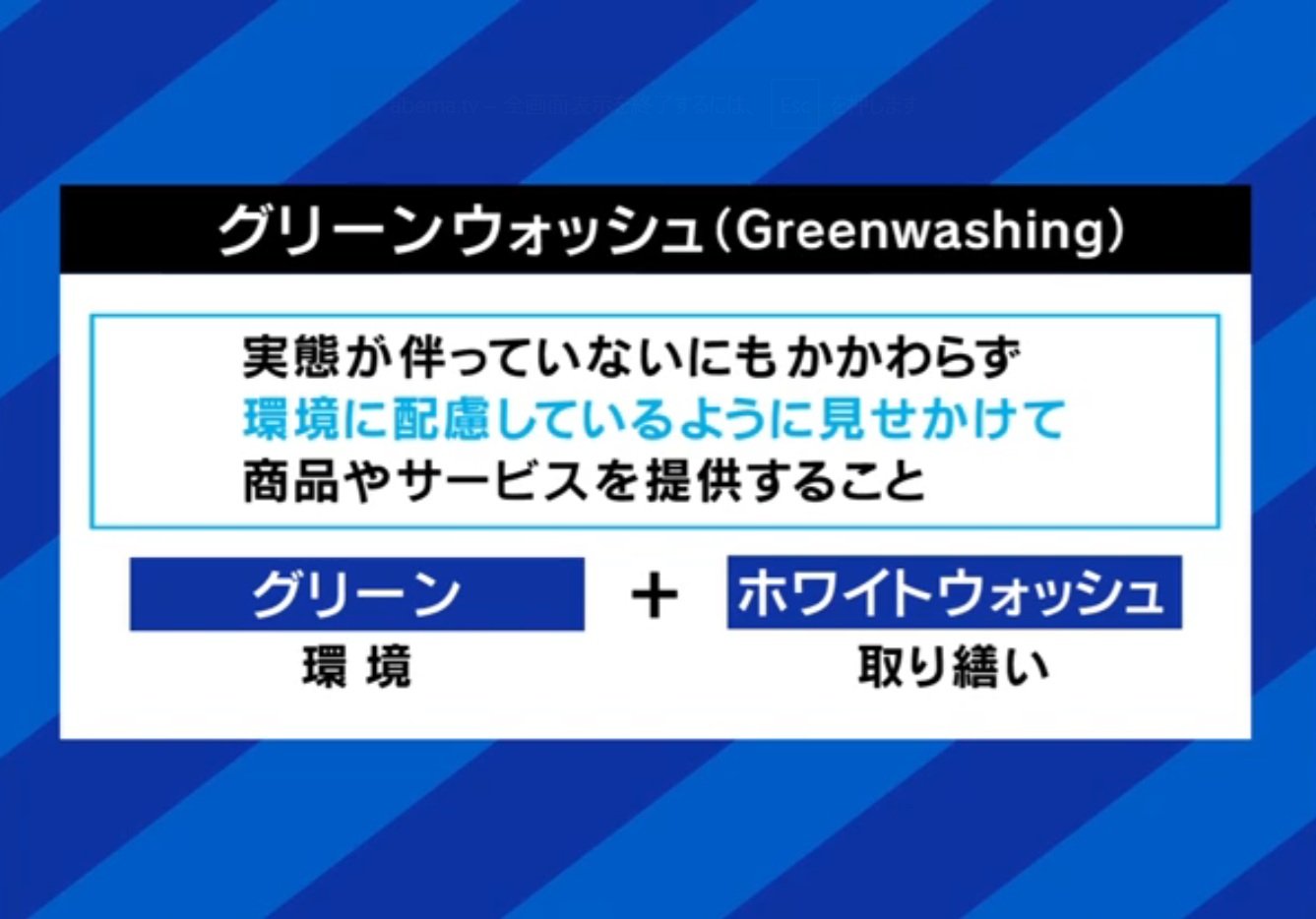 グリーンウォッシュ