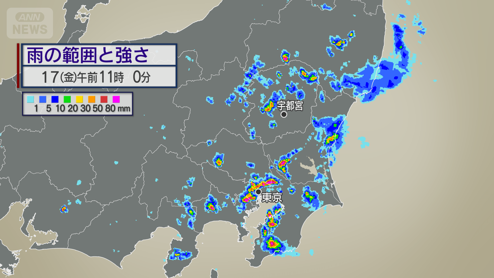 関東でゲリラ雷雨 道路冠水など注意