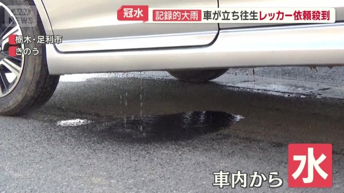 車内から水