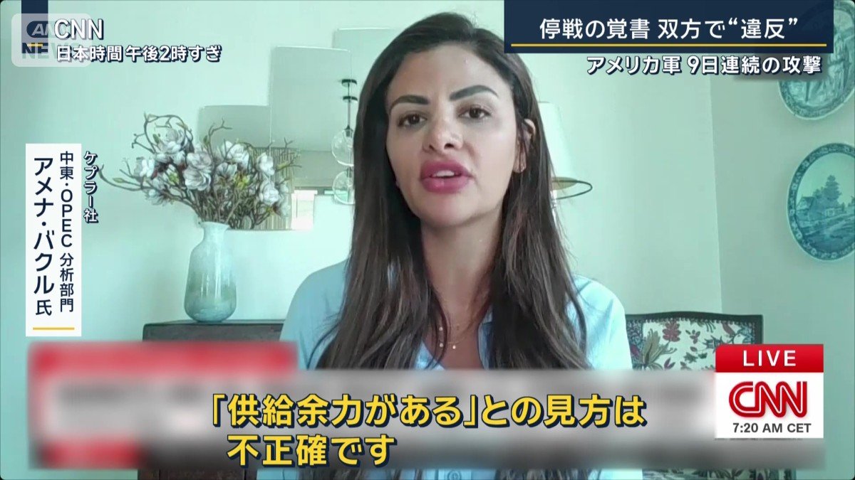 ケプラー社中東・OPEC分析部門 アメナ・バクル氏