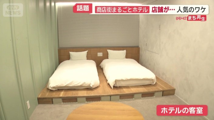 雑貨店が客室に