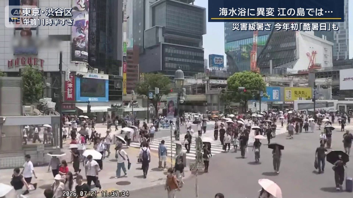 渋谷のスクランブル交差点