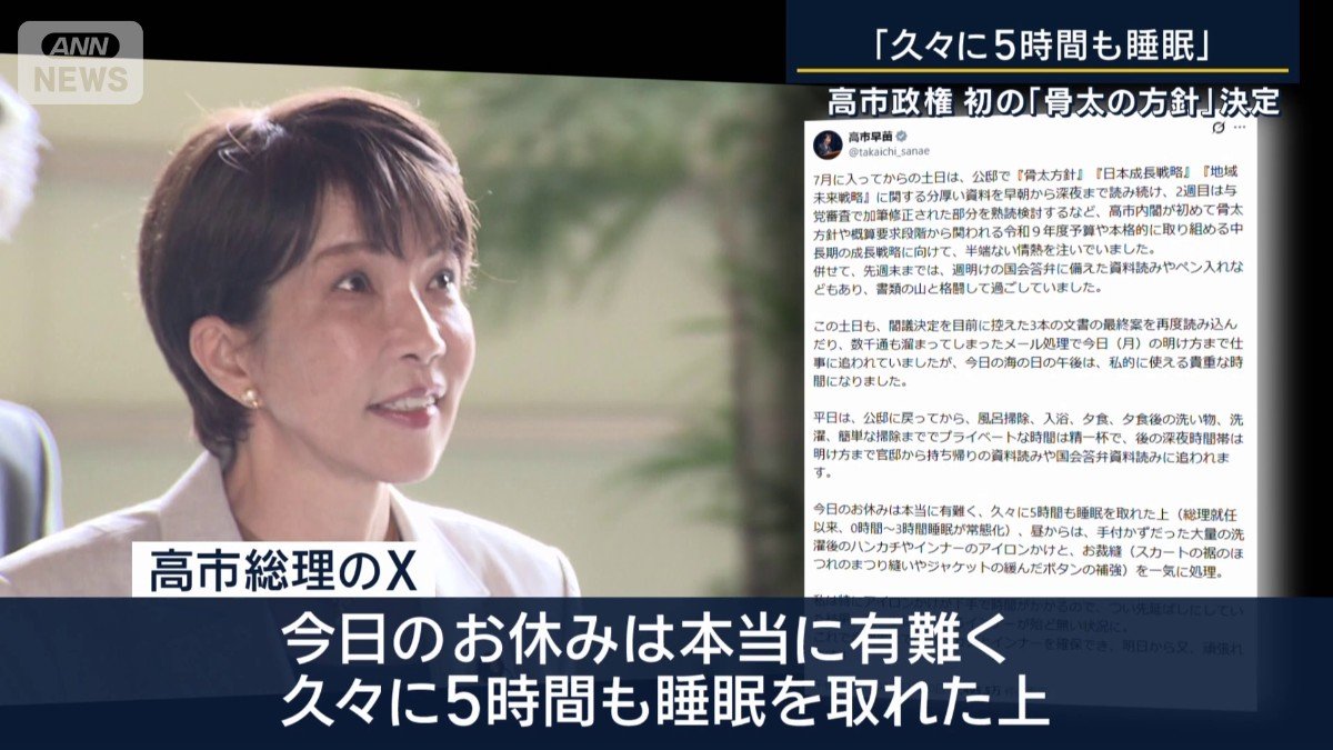 高市総理のX