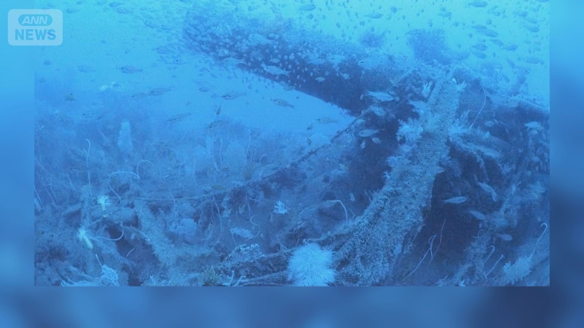沈没から82年…旧日本海軍の軽巡洋艦『長良』　潜水調査で初めて撮影に成功