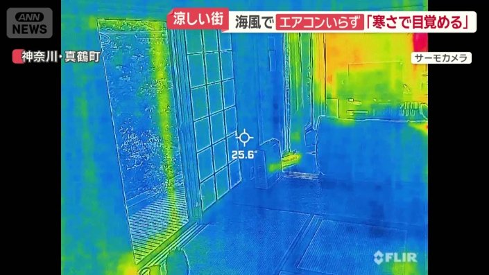 家の中でサーモカメラを当ててみると…