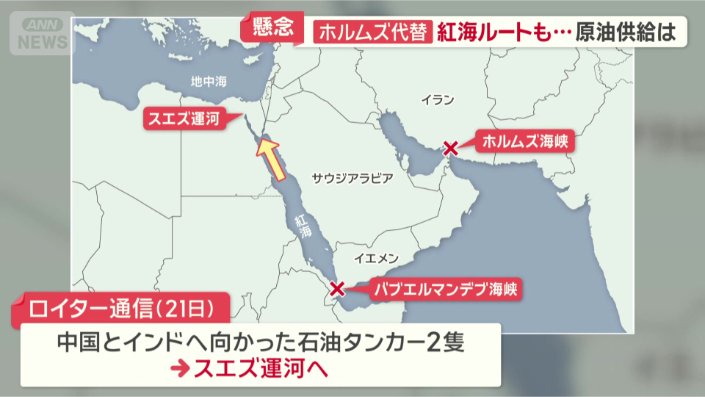 スエズ運河へ
