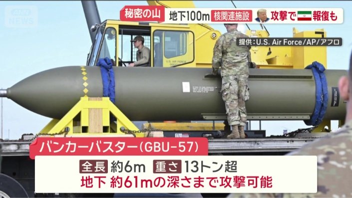 地下貫通型爆弾「バンカーバスター」