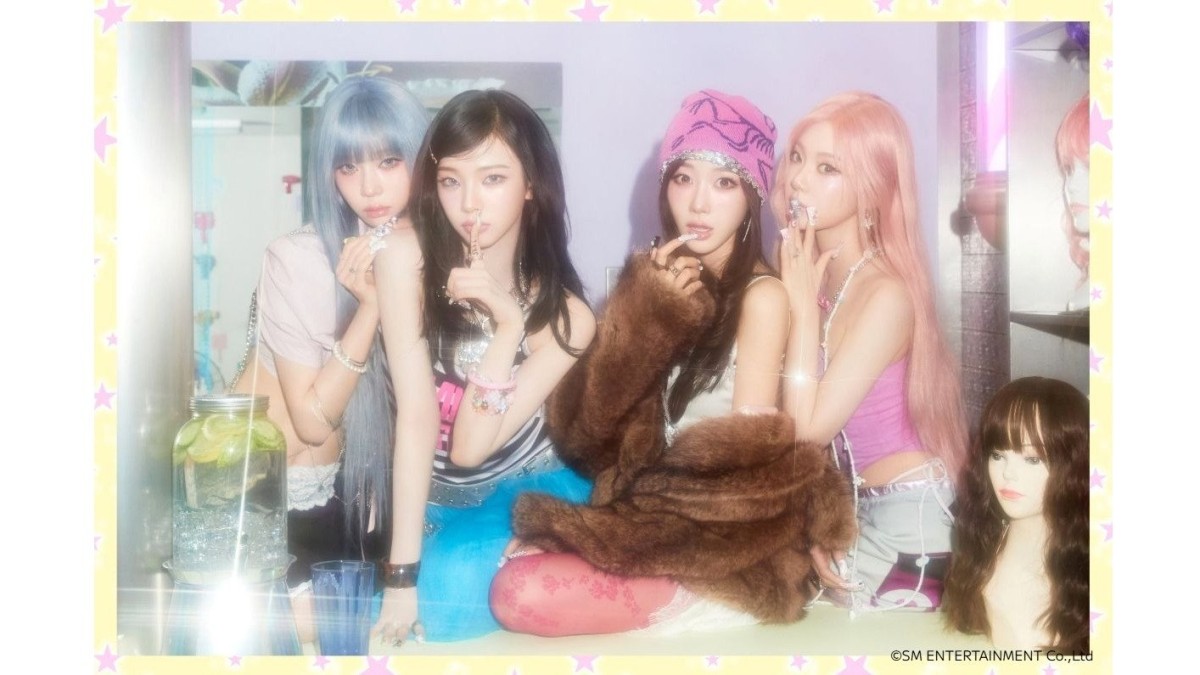 aespa、日本オリジナル楽曲で構成した初のミニアルバム「KISS N TELL」をリリース　夏彩るMVも公開
