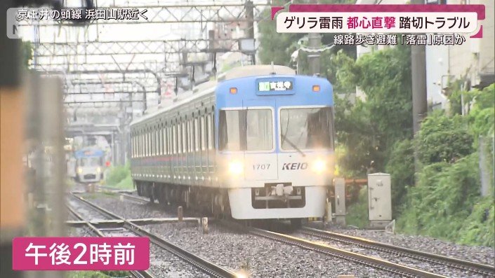 止まっている電車