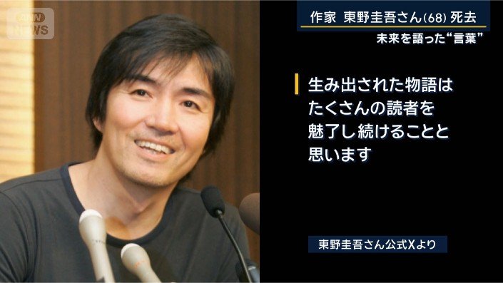 東野圭吾さんX