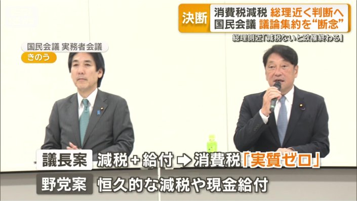 折り合いはつかず