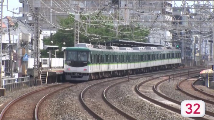 隣駅に到着するまでわずか32秒