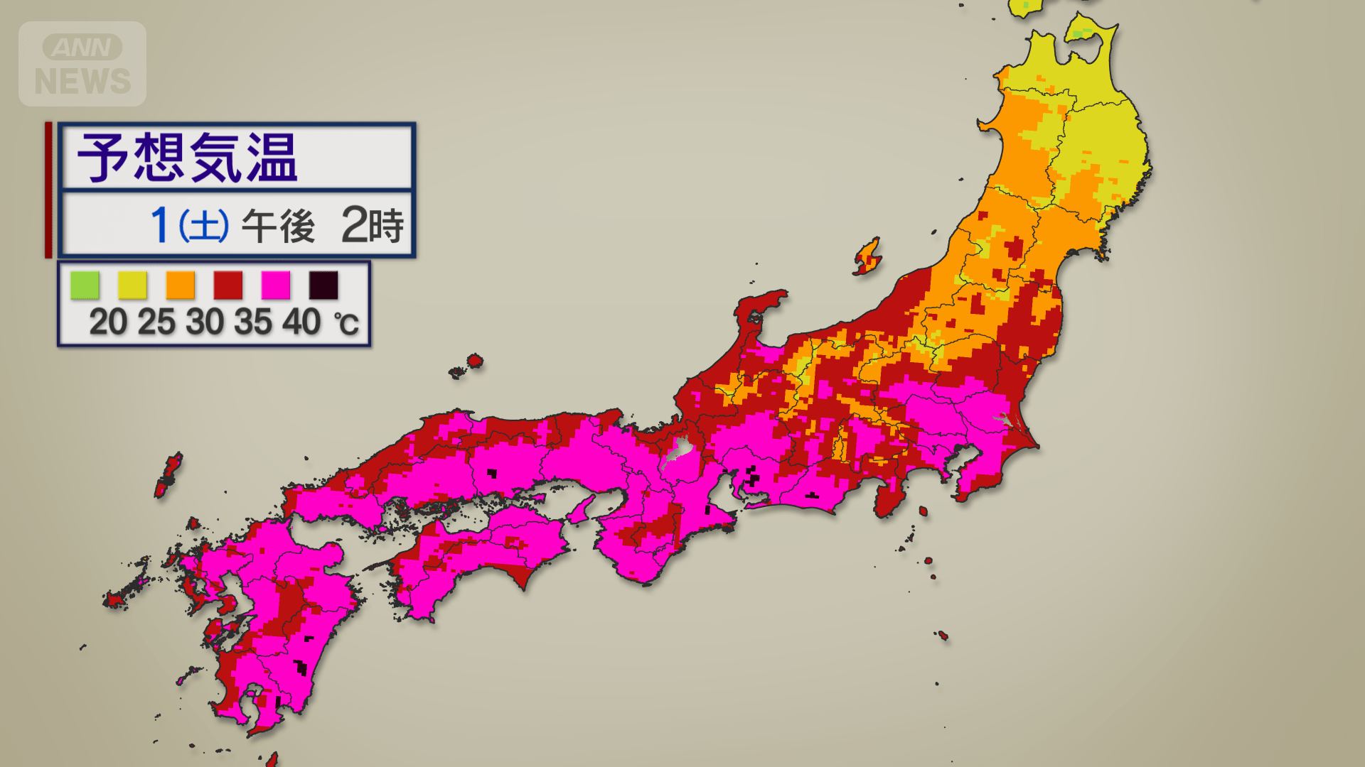 35℃以上の猛暑日は観測史上最多か