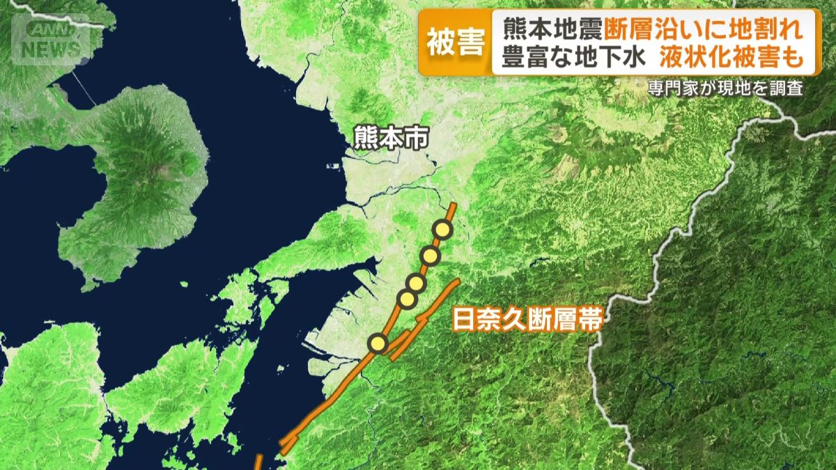 2日間かけて調査した被害地点