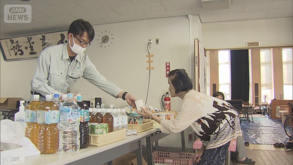 限られた食料　続く断水の中で…急きょ公民館が“福祉避難所”に　手探りの運用続く