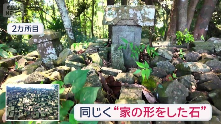 家のような形をした石