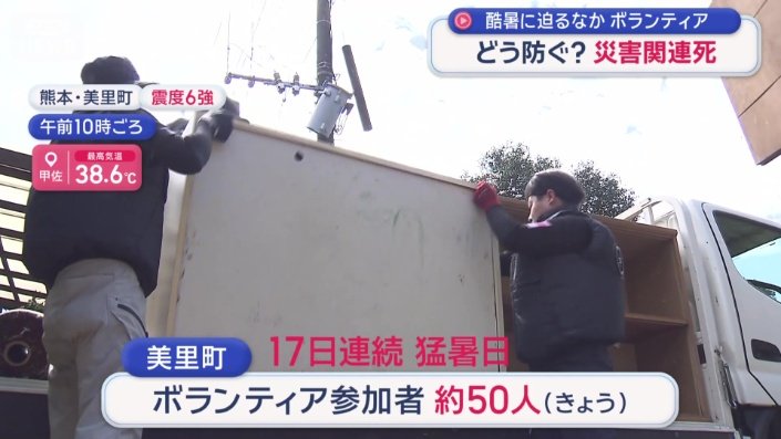 厳しい暑さの中…