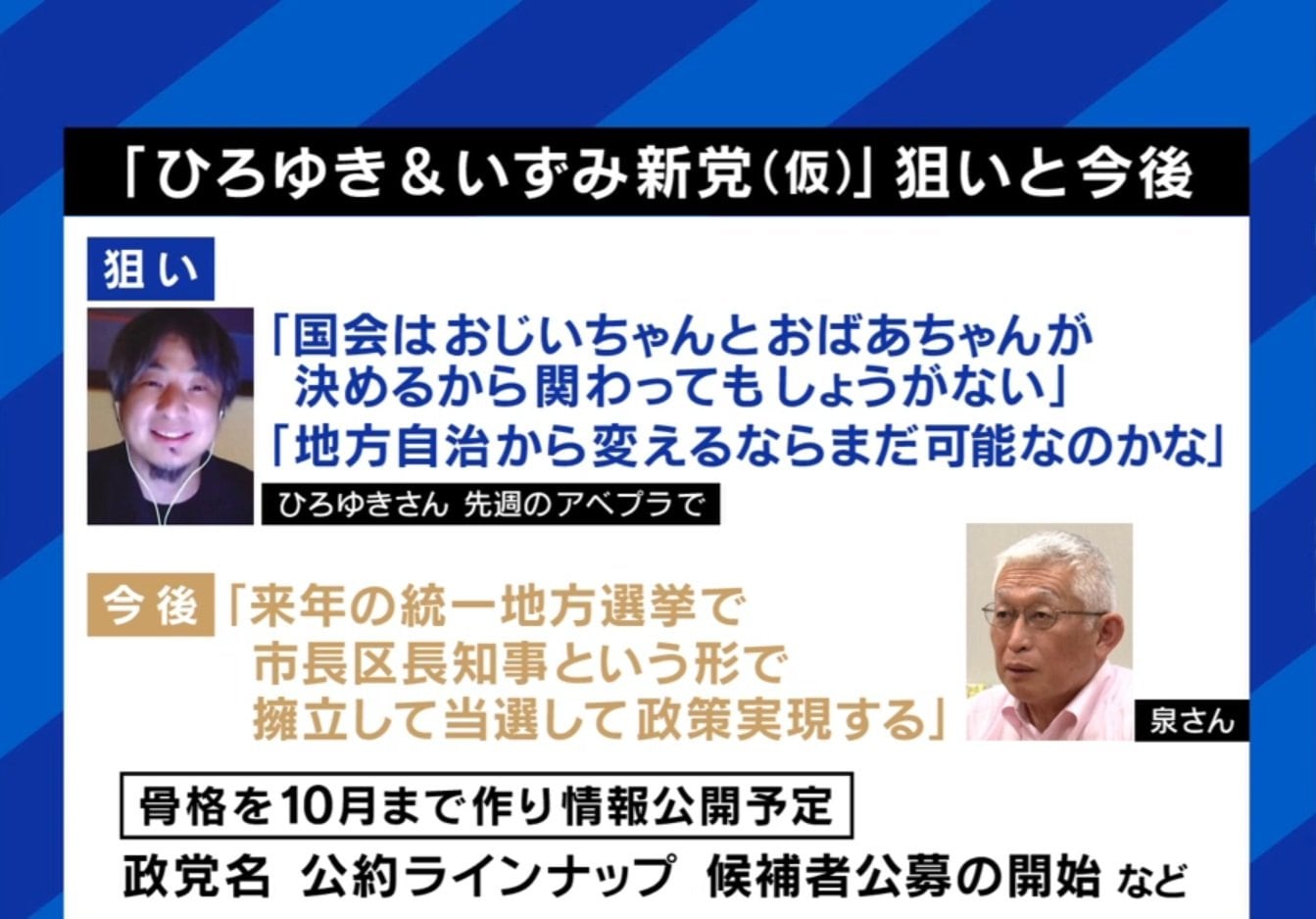 新党の狙い