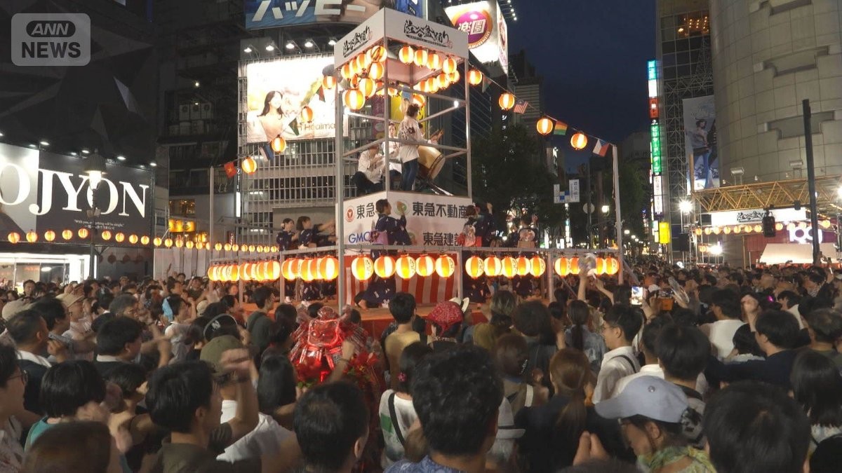 渋谷で盆踊り 7万人熱狂　外国人を魅了する「MATSURI」文化 レンタル浴衣で踊り挑戦