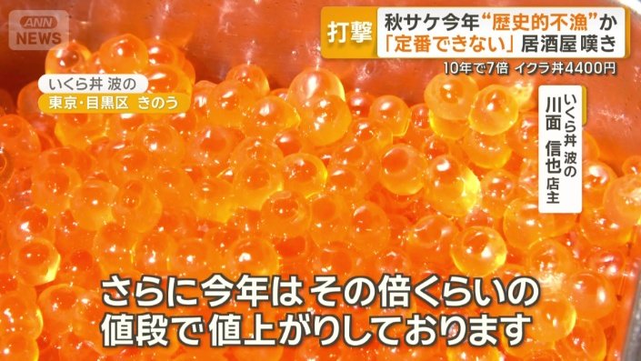 イクラにピンチ