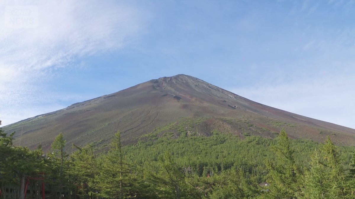 台風15号上陸…富士山に接近“景色一変” 山頂視界不良　軽装の登山者に“安全指導”