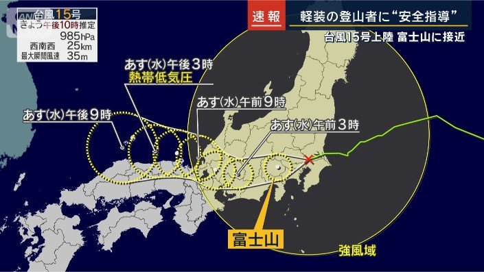 台風15号