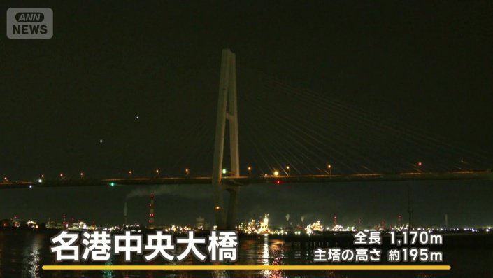 主塔の高さは海面から195メートル
