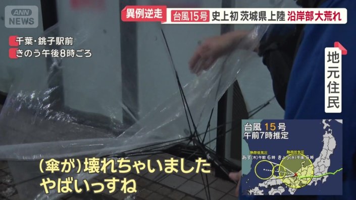 壊れた傘