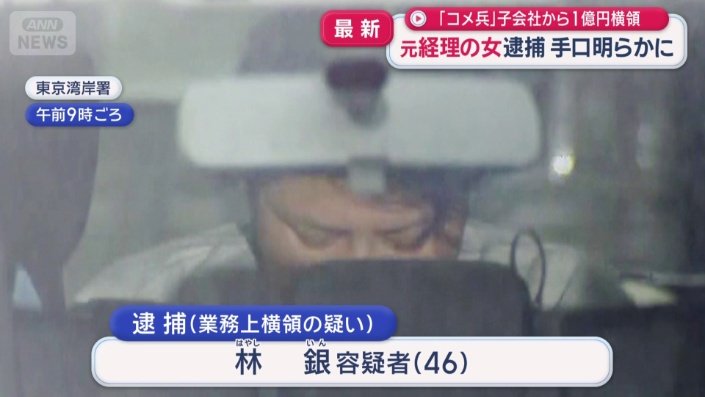 林銀容疑者(46)